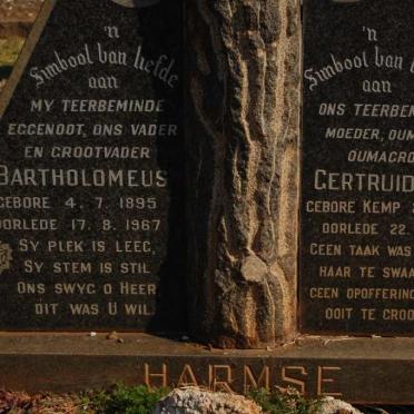 HARMSE Bartholomeus 1895-1967 &amp; Gertruida Maria KEMP 1905-1986