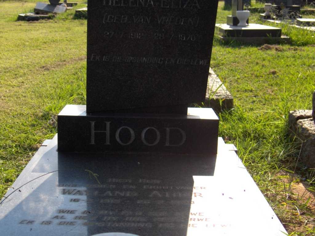 HOOD Wayland Athur 1915-1986 &amp; Helena Eliza VAN VREDEN 1912-1970