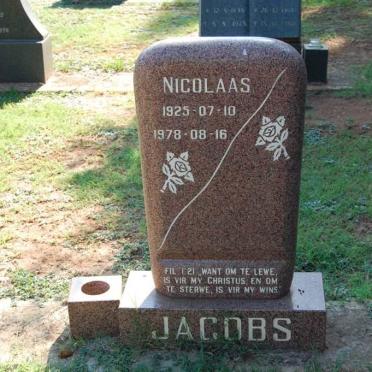 JACOBS Nicolaas 1925-1978