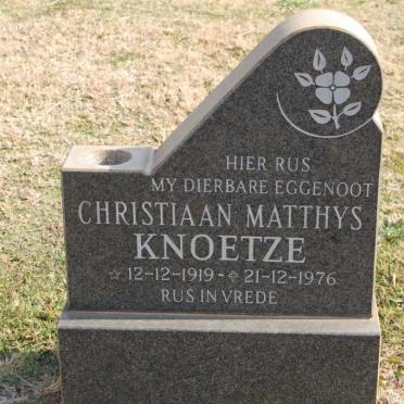 KNOETZE Christiaan Matthys 1919-1976