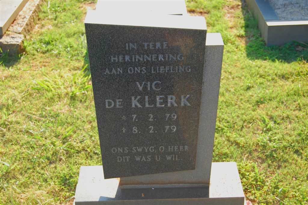 KLERK Vic, de 1979-1979