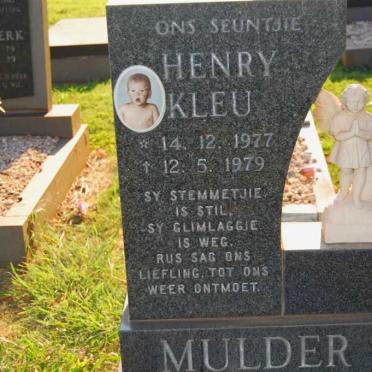 MULDER Henry Kleu 1977-1979