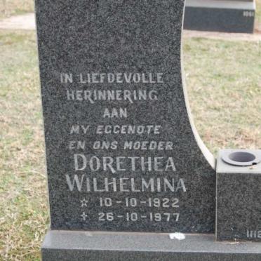 NEL Dorothea Wilhelmina 1922-1977