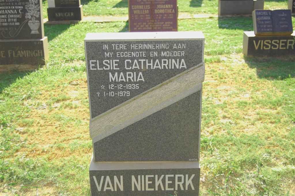 NIEKERK Elsie Catharina Maria, van 1935-1979