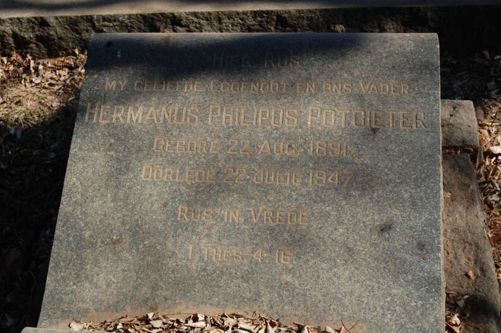POTGIETER Hermanus Philipus 1891-1947