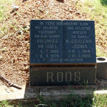 ROOS Johannes Michael 1905-1979 &amp; Magdalena Josina 1914-1960