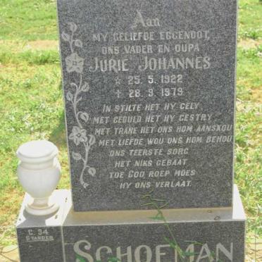 SCHOEMAN Jurie Johannes 1922-1979