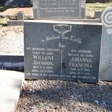 STRYDOM Willem Jacobus 1885-1965 &amp; Johanna Francina 1892-1980