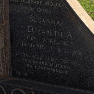 STRYDOM Jacobus Stephanus 1914-1969 &amp; Susanna Elizabeth DORFLING 1915-2003