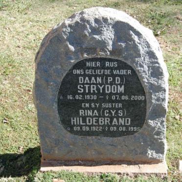 STRYDOM P.D. 1930-2000 :: HILDEBRAND C.Y.S. 1922-1995 