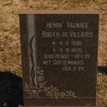 VILLIERS Henri Talmac Booth, de 1890-1975