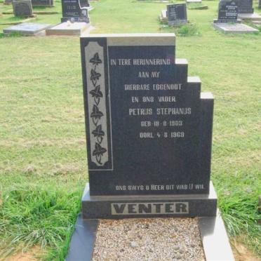 VENTER Petrus Stephanus 1903-1969