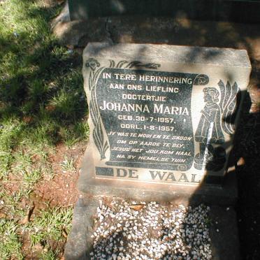 WAAL Johanna Maria, de 1957-1957