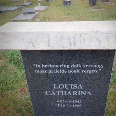 BAUERMEISTER Christiaan Coenraad 1931-1999 &amp; Louisa Catharina 1942-1998