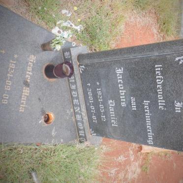 BEZUIDENHOUT Jacobus Daniël 1921-2001 &amp; Hester Maria 1924-