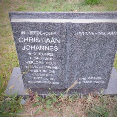 DIEDERIKS Christiaan Johannes 1952-2016
