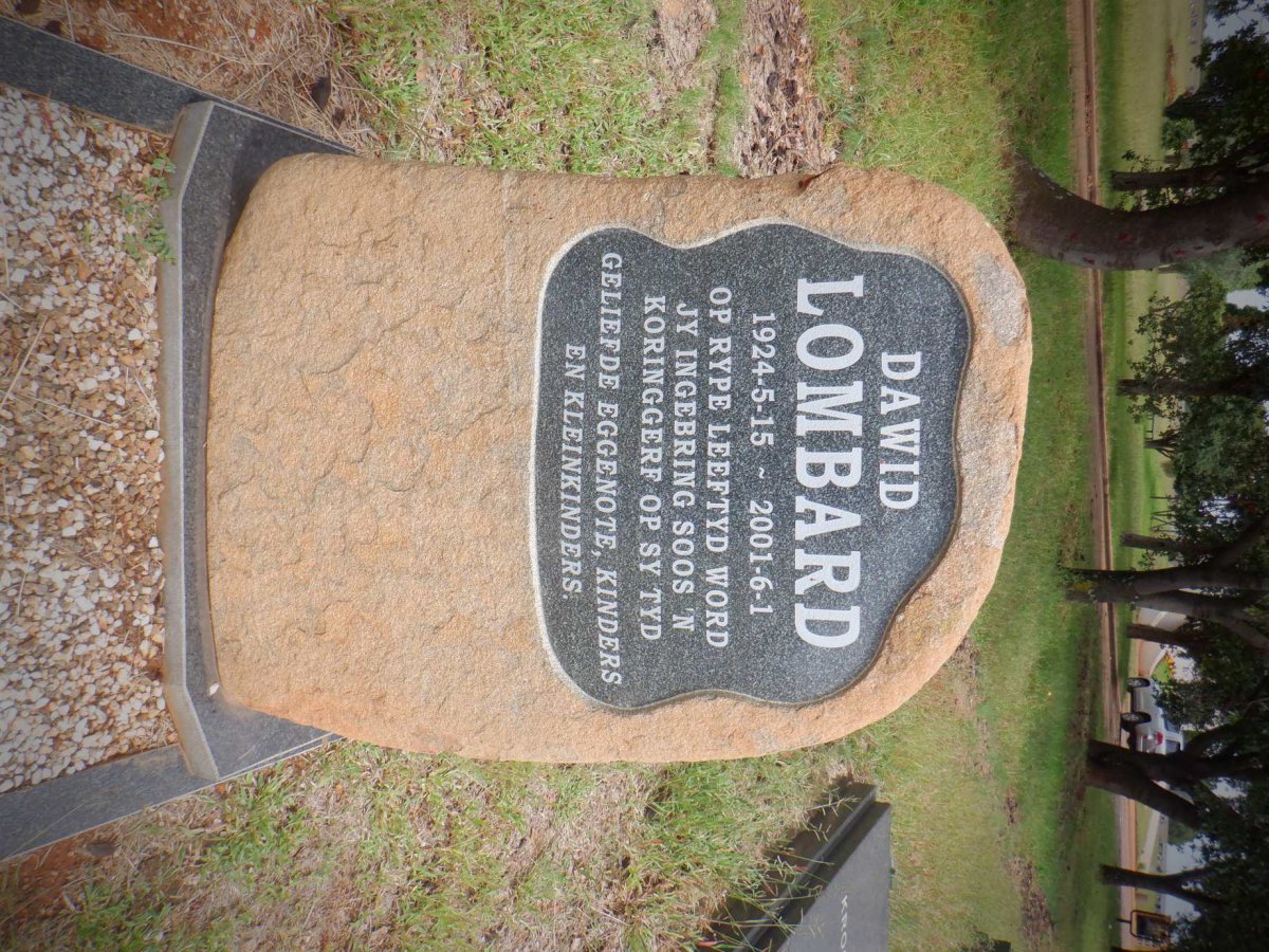 LOMBARD Dawid 1924-2001