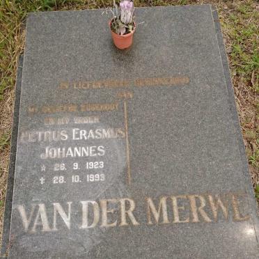 MERWE Petrus Erasmus Johannes, van der 1923-1993