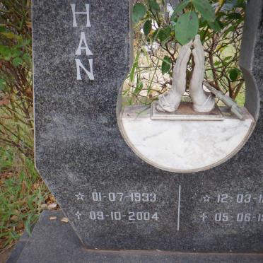 MINNIE Johan 1933-2004 &amp; Hendrika 1940-1998