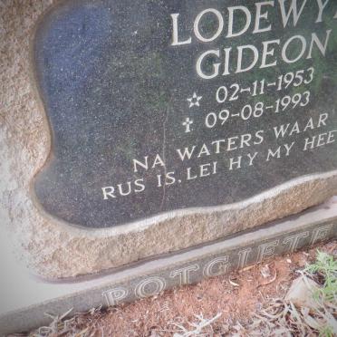 POTGIETER Lodewyk Gideon 1953-1993