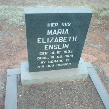 ENSLIN Maria Elizabeth 1904-1989