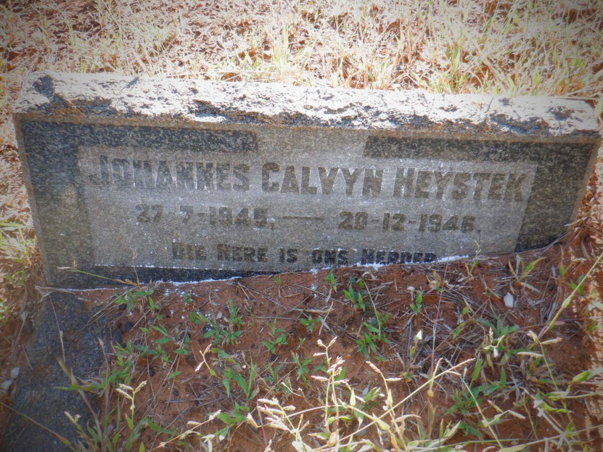 HEYSTEK Johannes Calvyn 1945-1946
