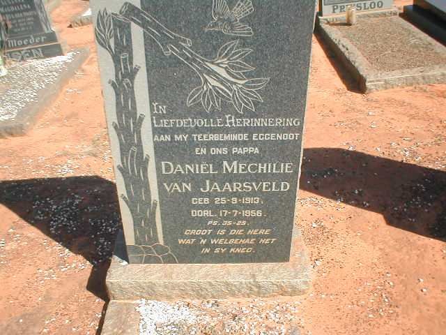 JAARSVELD Daniel Mechilie, van 1913-1956