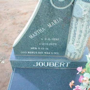 JOUBERT Martha Maria 1892-1979
