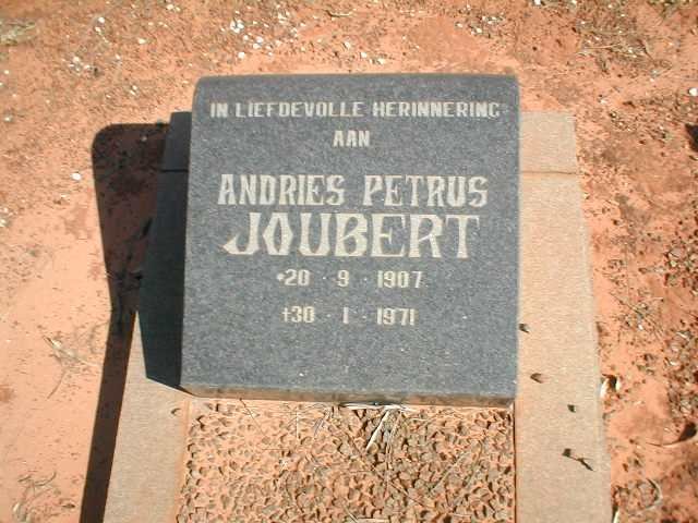 JOUBERT Andries Petrus 1907-1971