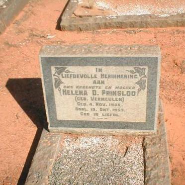 PRINSLOO Helen D. nee VERMEULEN 1908-1953