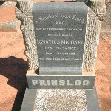 PRINSLOO Ignatius Michael 1907-1958