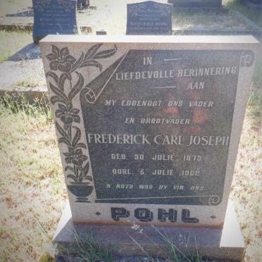 POHL Frederick Carl Joseph 1873-1962 &amp; Dorothea Cecilia Izabella ELOFF 1880-1966