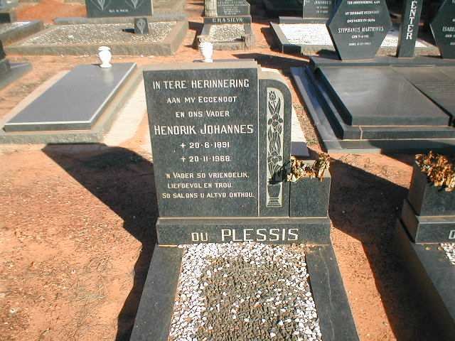 PLESSIS Hendrik Johannes, du 1891-1968