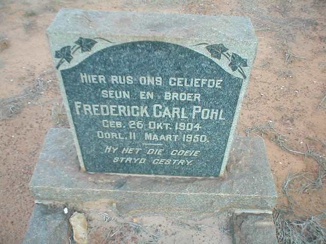 POHL Frederick Carl 1904-1950