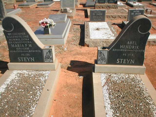 STEYN Abel Hendrik 1894-1979 &amp; Maria P.M. KRUGER 1899-1976