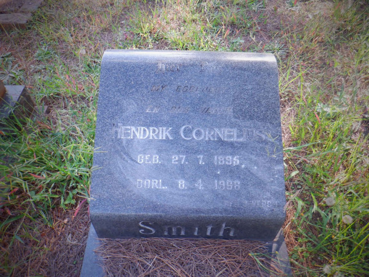 SMITH Hendrik Cornelius 1895-1966