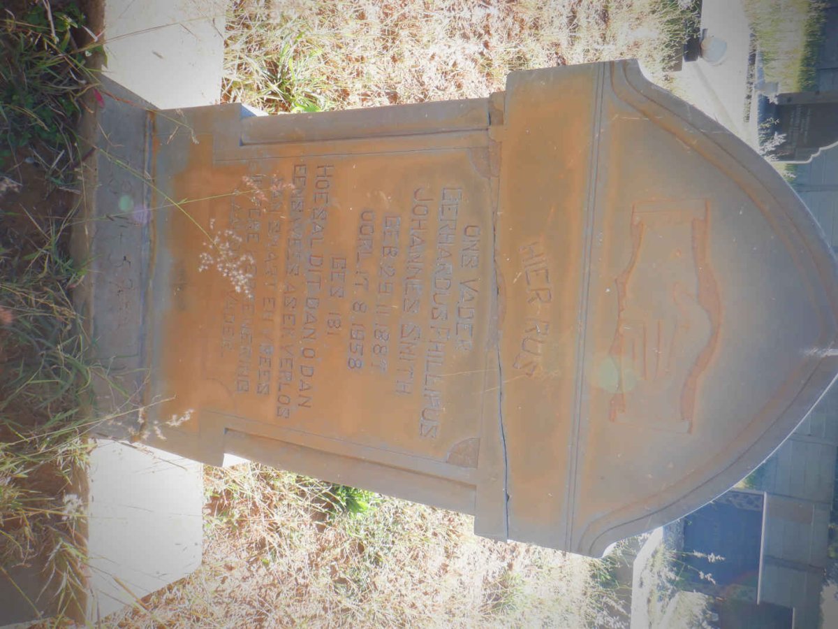 SMITH Gerhardus Phillipus Johannes 1887-1958