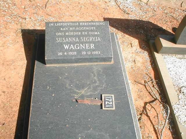 WAGNER Susanna Segryja 1928-1983