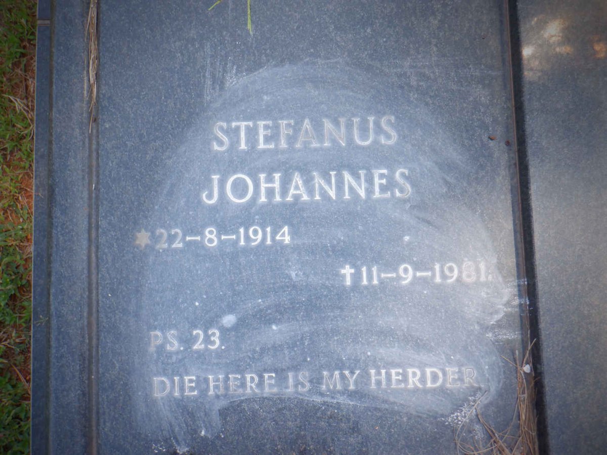 WYK Stefanus Johannes, van 1914-1981 &amp; Cornelia Petronella SCHEEPERS 1916-1987