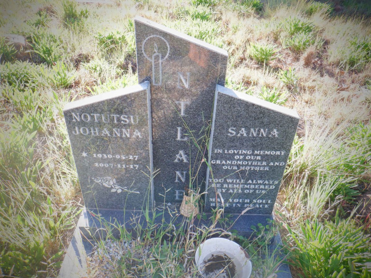 NTLANE Notutsu Johanna 1930-2007