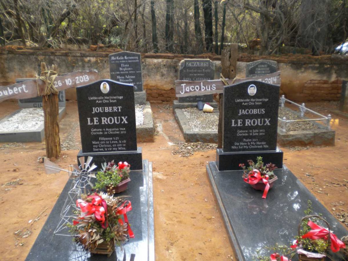 ROUX Joubert, le 1964-2013 :: LE ROUX Jacobus 1972-2014