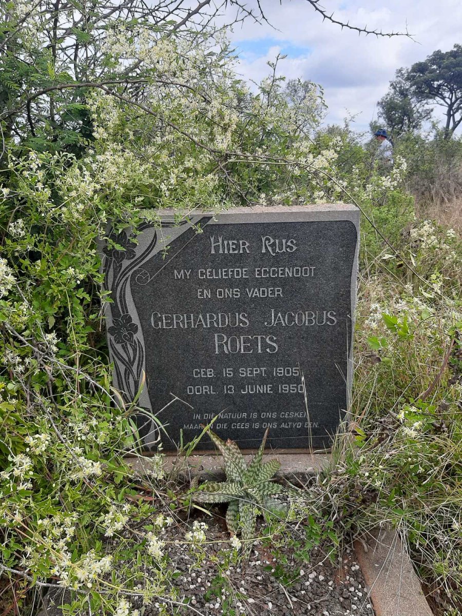 ROETS Gerhardus Jacobus 1905-1950