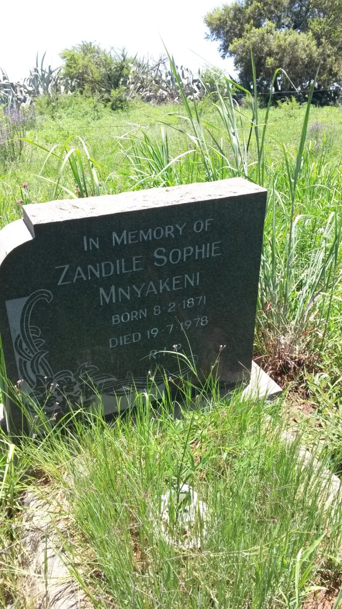 MNYAKENI Zandile Sophie 1871-1978