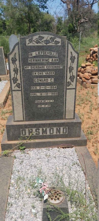 ORSMOND Edward C. 1884-1960