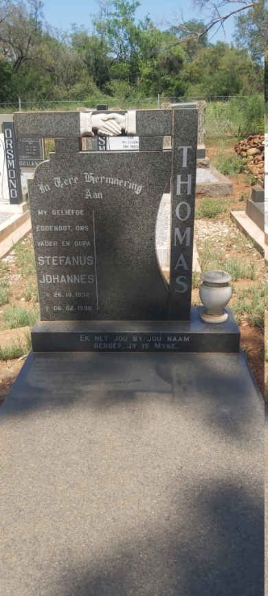 THOMAS Stefanus Johannes 1932-1990
