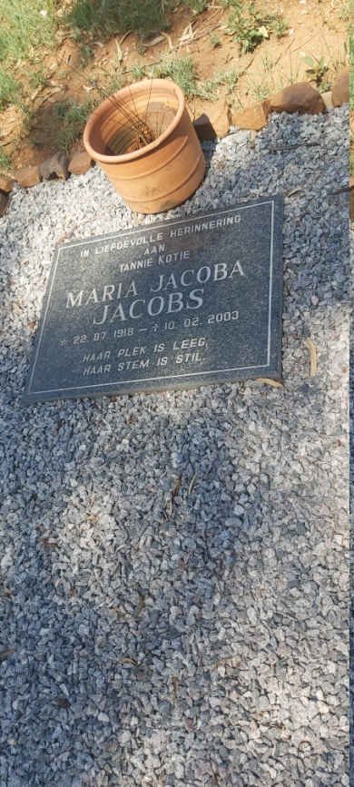 JACOBS Maria Jacoba 1918-2003