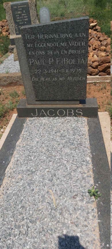 JACOBS Paul P.F. 1941-1975