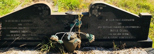 SCHOEMAN Johannes Lodewyk 1903-1968 &amp; Hester Cecilia VAN DER MERWE 1904-1994