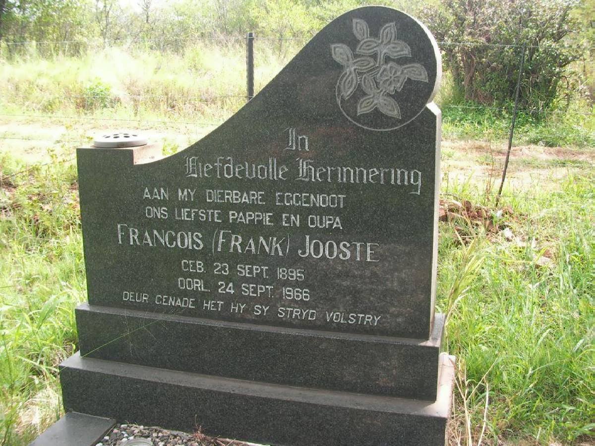 JOOSTE Francois 1895-1966