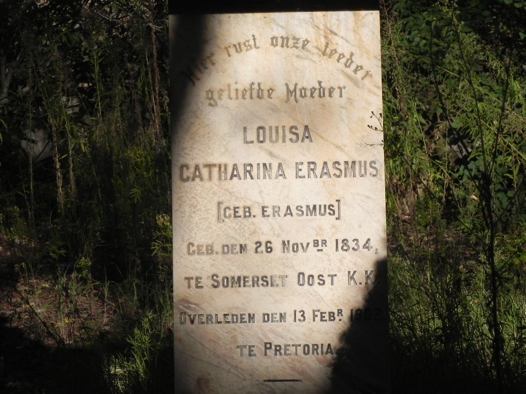 ERASMUS Louisa Catharina nee ERASMUS 1834-1902